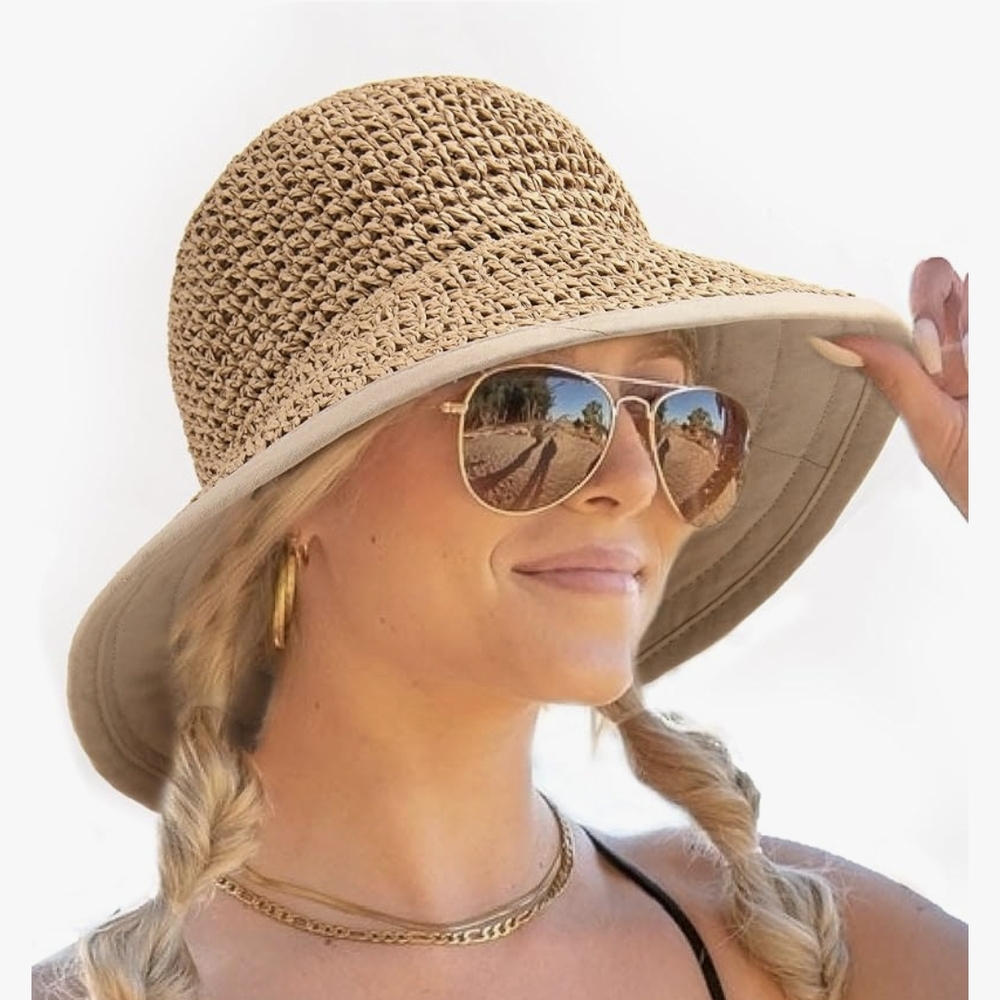Stylish Tan Sun Hat for Women